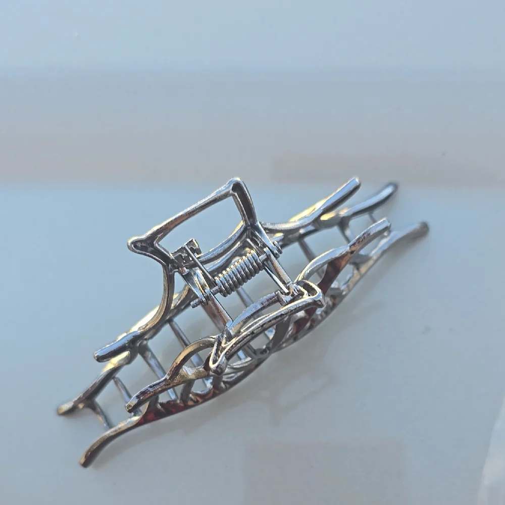 Silver Spider Web Hair Clip - Picture 2 of 4